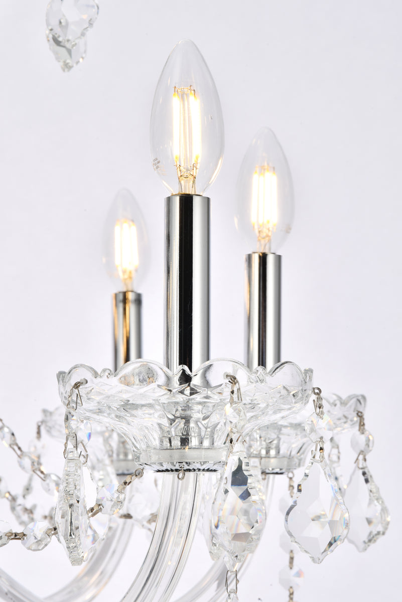 Verona 25 light Chrome Chandelier Clear Royal Cut Crystal
