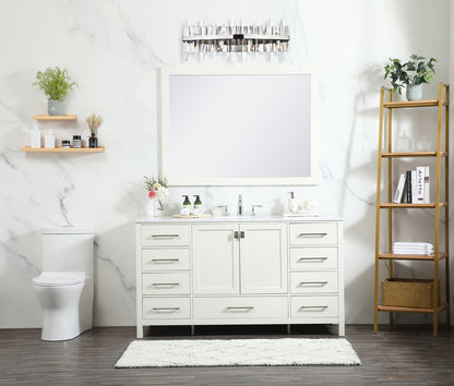 Serena 30 inch crystal bath sconce in chrome