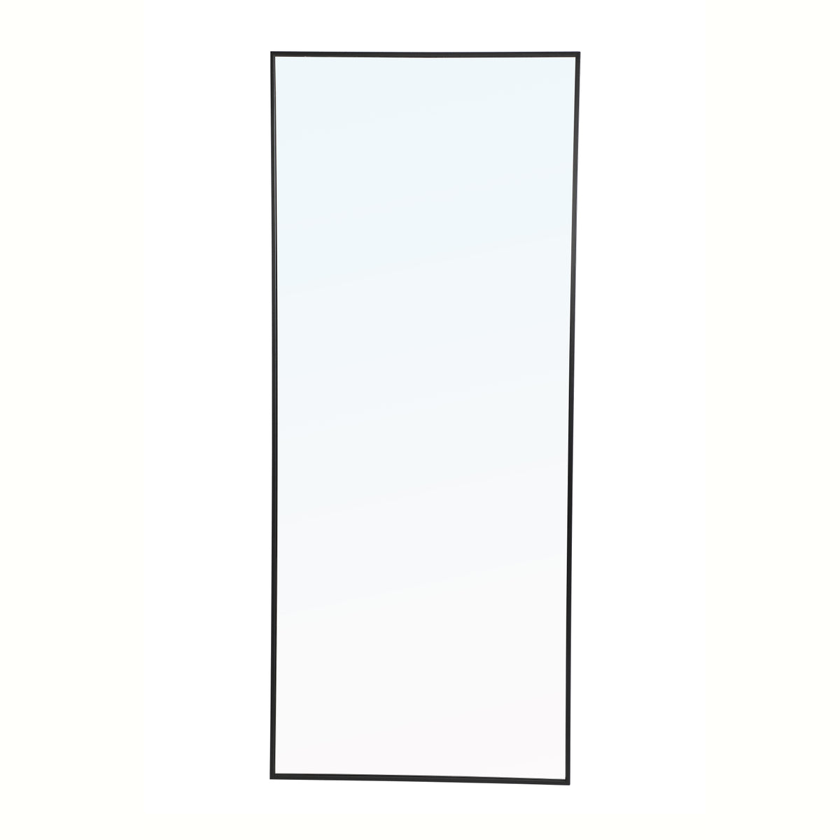 Metal frame Rectangle Mirror 30 inch Black