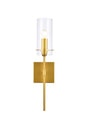 Elsreth 1 light brass wall sconce