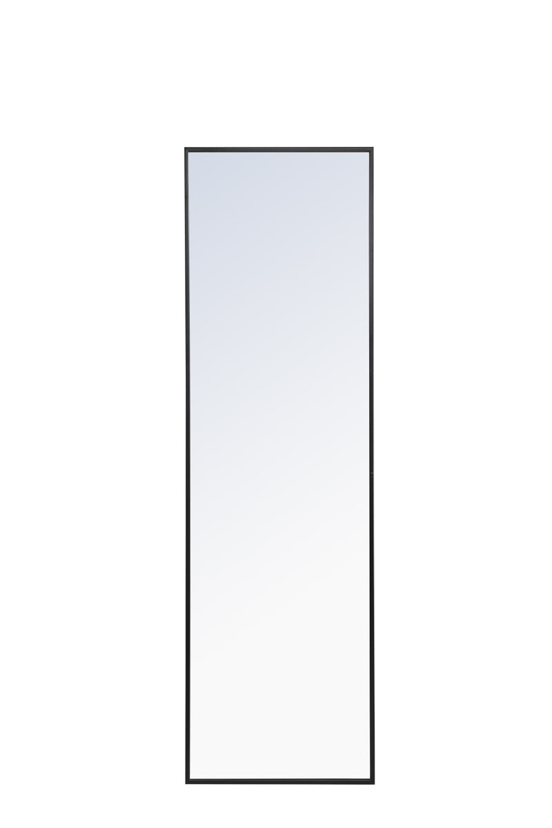 Metal frame Rectangle Mirror 18 inch Black