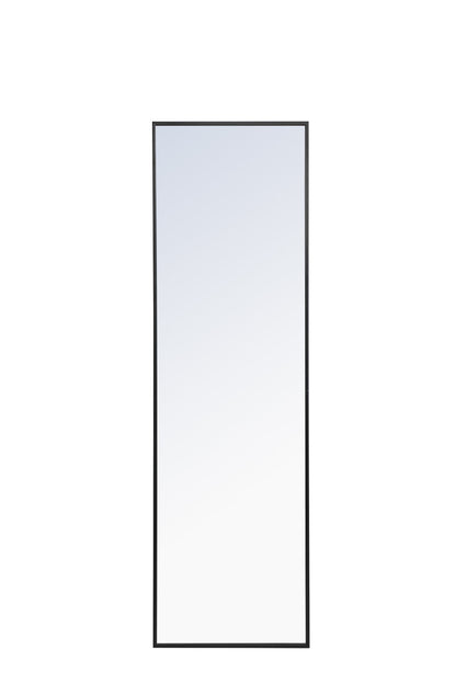 Metal frame Rectangle Mirror 18 inch Black