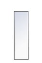 Metal frame Rectangle Mirror 18 inch Black
