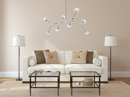 Zayne 8 Light Pendant in Chrome