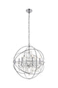 Cordelia 6 Light Chrome Crystal Pendant