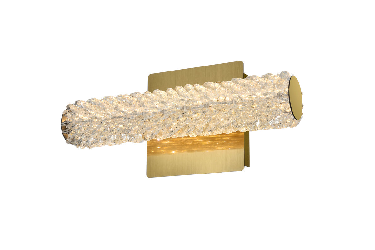 Bowen 12 inch Adjustable LED Wall Sconce in Satin Gold