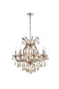 Maria Theresa 9 light Golden Teak Chandelier Golden Teak (Smoky) Royal Cut Crystal