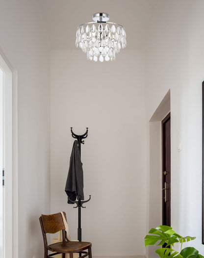 Mila 14 inch flush mount in chrome