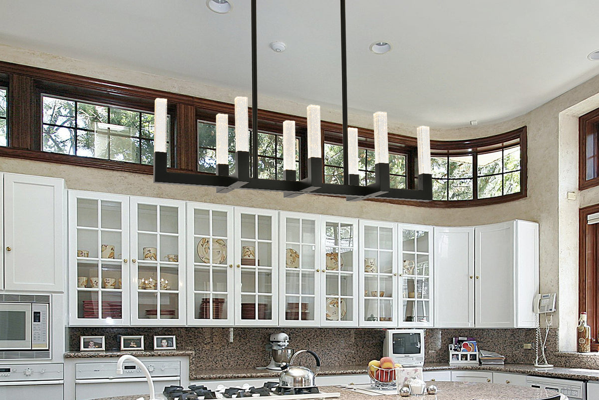 Noemi 42 inch Adjustable LED Pendant in Black