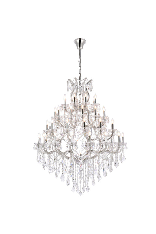 Maria Theresa 49 light Chrome Chandelier Clear Royal Cut Crystal