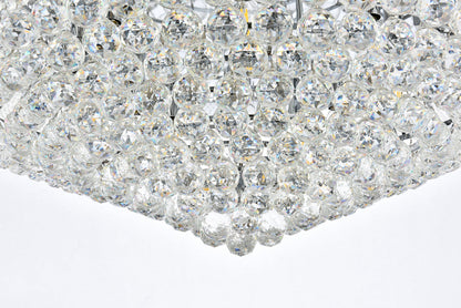 Primo 20 light Chrome Flush Mount Clear Royal Cut Crystal