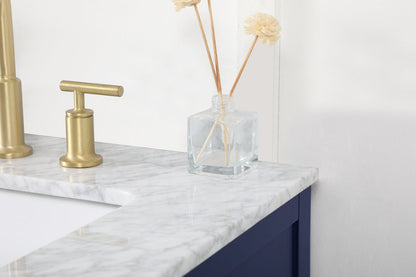 60 inch double bathroom vanity in blue