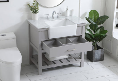 36 inch Single bathroom vanity in grey