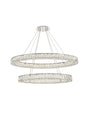 Monroe Integrated LED light Chrome Chandelier Clear Royal Cut Crystal