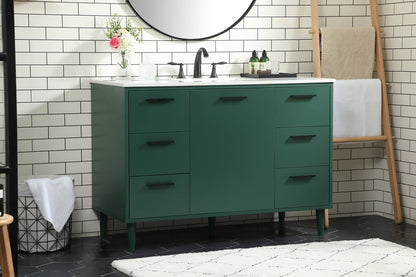 48 inch bathroom vanity in Green