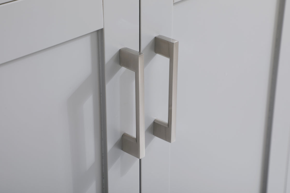 42 inch Single Bathroom Vanity in Grey with Backsplash