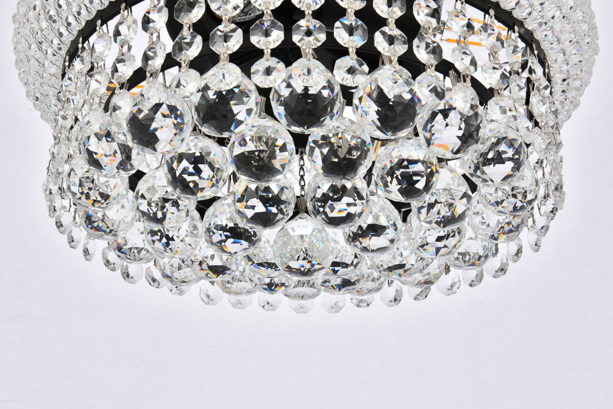 Primo 12 inch black flush mount