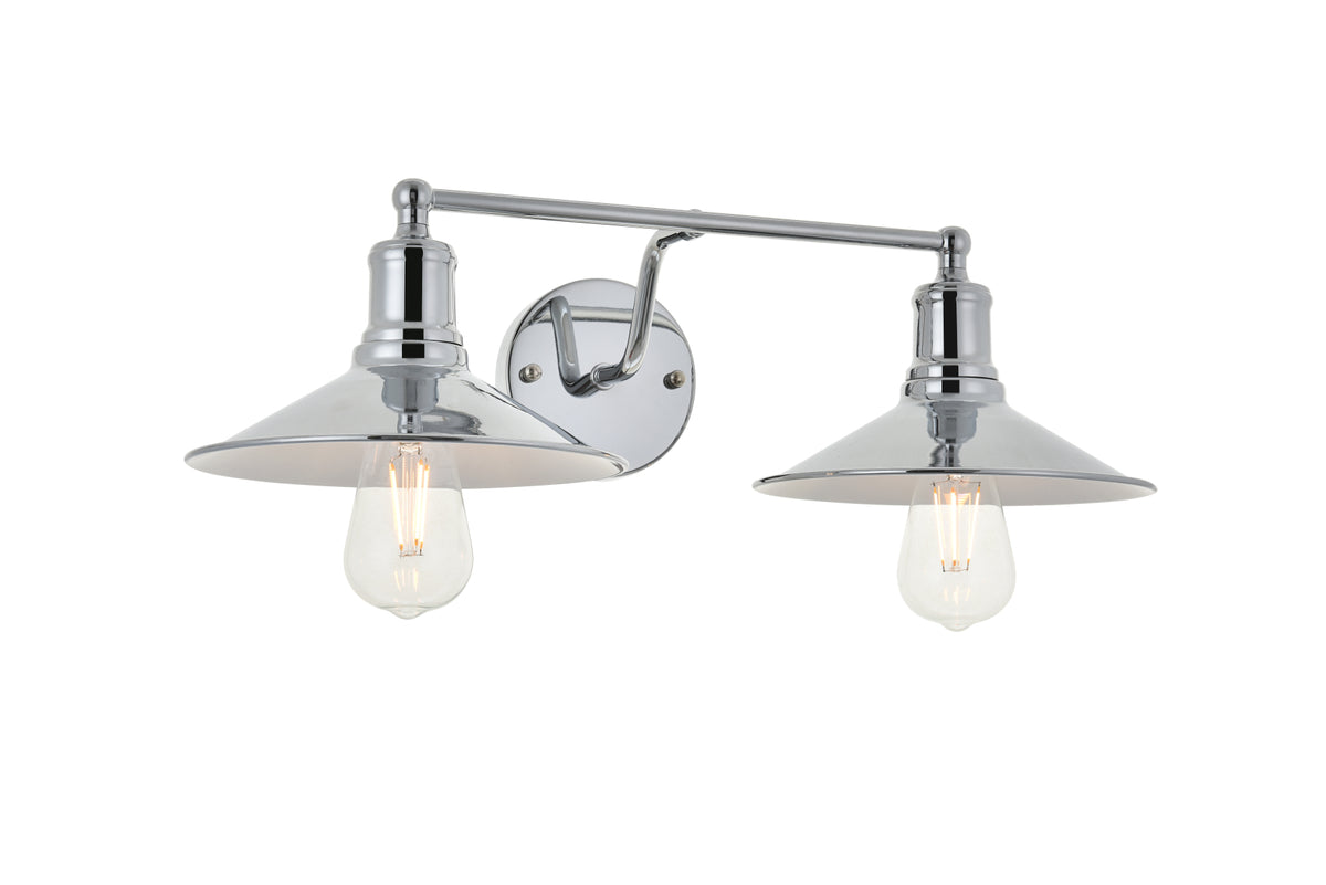 Etude 2 light chrome Wall Sconce