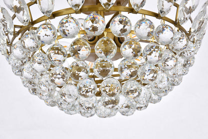 Emilia 20 inch flush mount in brass