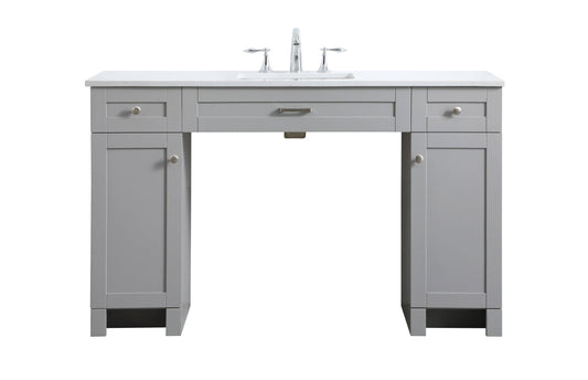 54 Inch ADA Compliant Bathroom Vanity In Grey