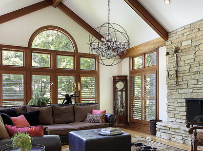 Geneva 18 light Rustic Intent Chandelier Silver Shade (Grey) Royal Cut crystal