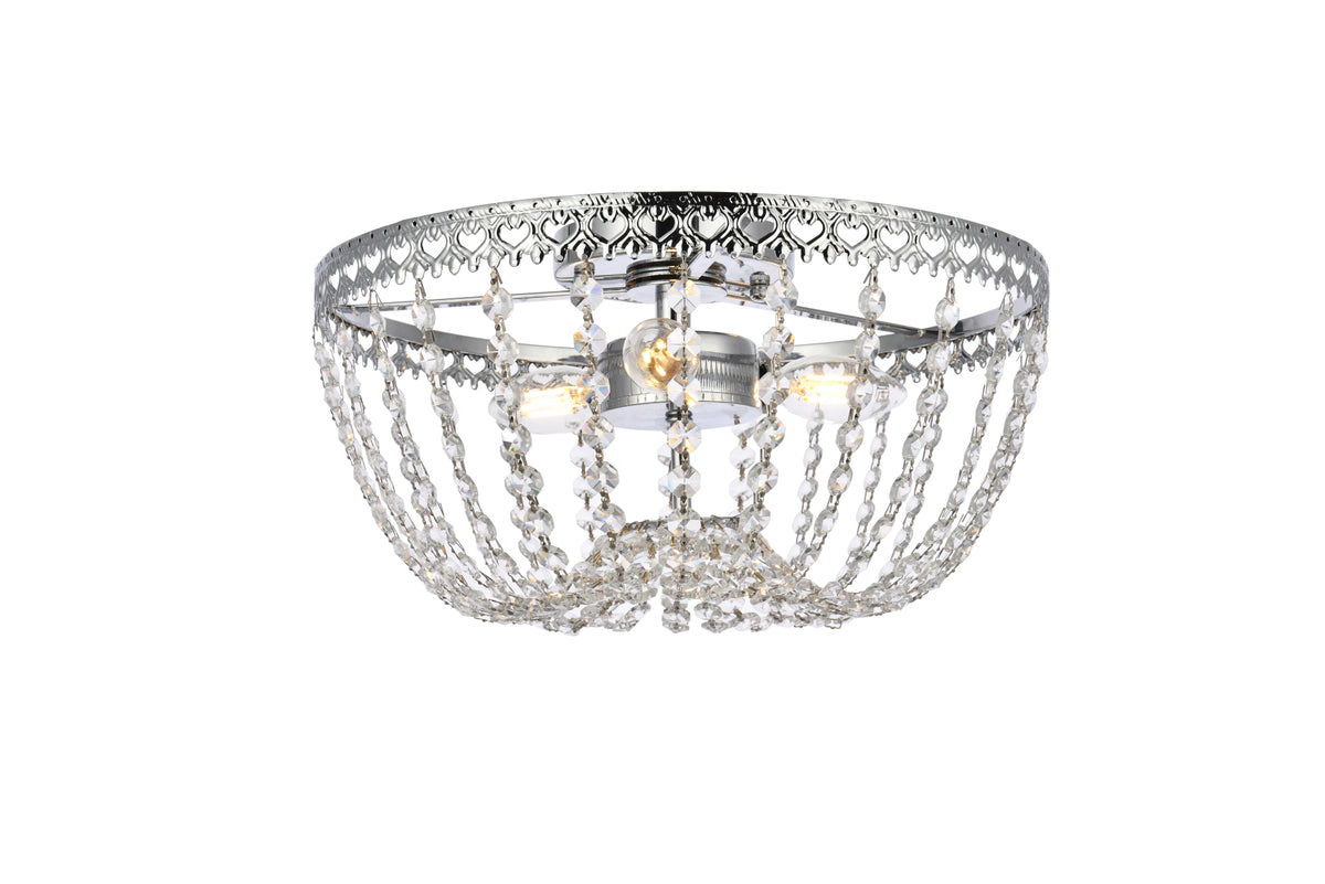 Kylie 14 inch flush mount in chrome