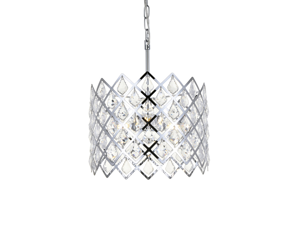 Lyla 13 inch pendant in chrome