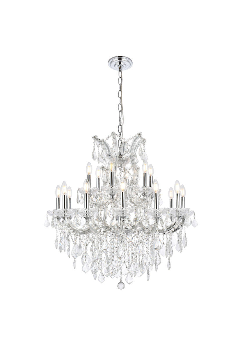 Maria Theresa 19 light Chrome Chandelier Clear Royal Cut Crystal