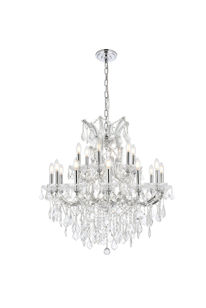 Maria Theresa 19 light Chrome Chandelier Clear Royal Cut Crystal