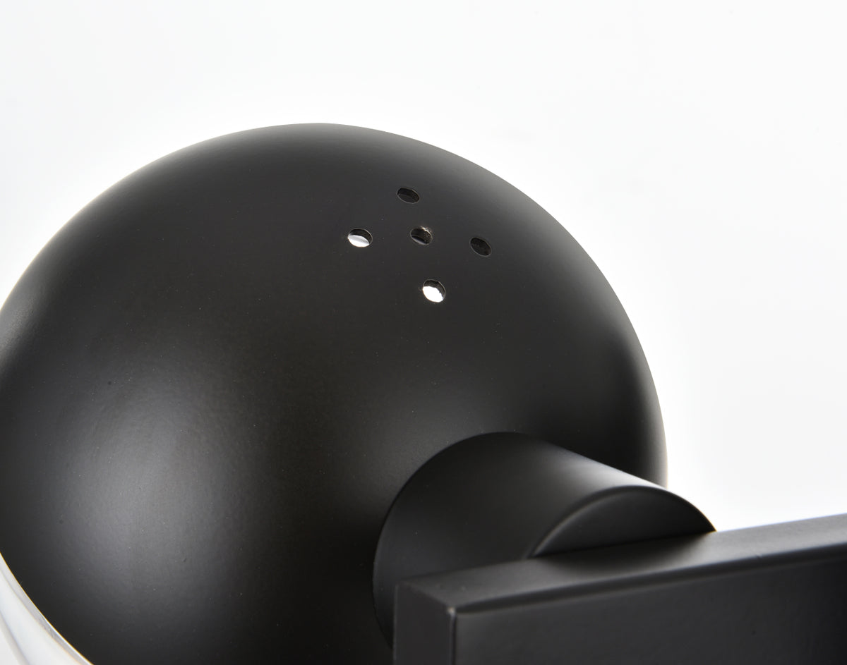 Majesty 4 light Black and frosted white Bath Sconce