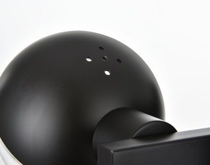 Majesty 4 light Black and frosted white Bath Sconce