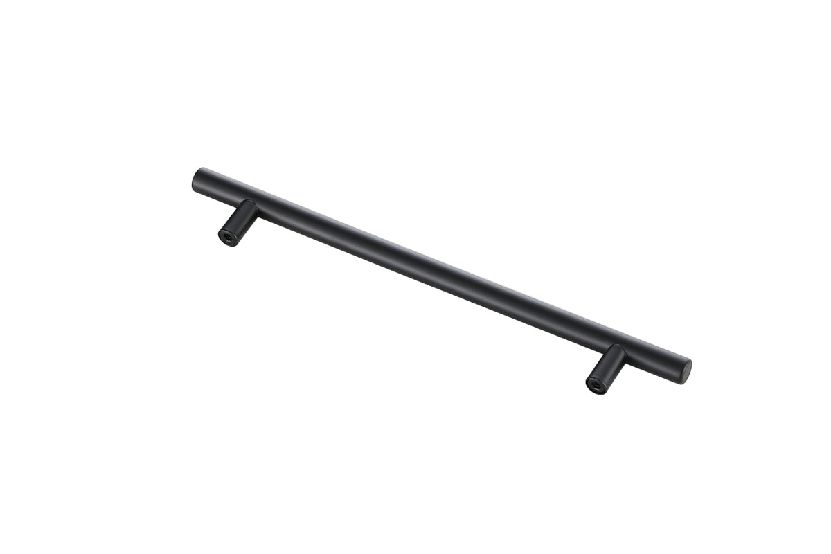 Quinn 7-9/16" Center to Center Matte Black Bar Pull Multipack (set of 10)