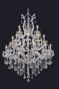 Maria Theresa 28 light Chrome Chandelier Clear Royal Cut Crystal
