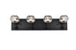 Graham 4 Light Wall Sconce in Black