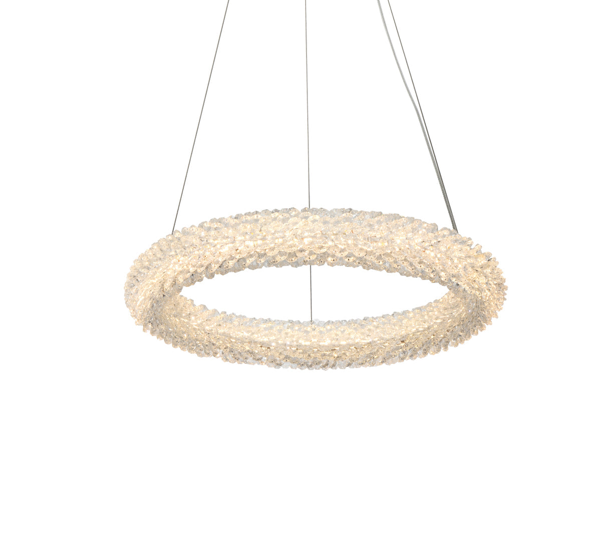 Bowen 18 inch Adjustable LED Chandelier in Chrome