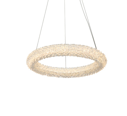 Bowen 18 inch Adjustable LED Chandelier in Chrome