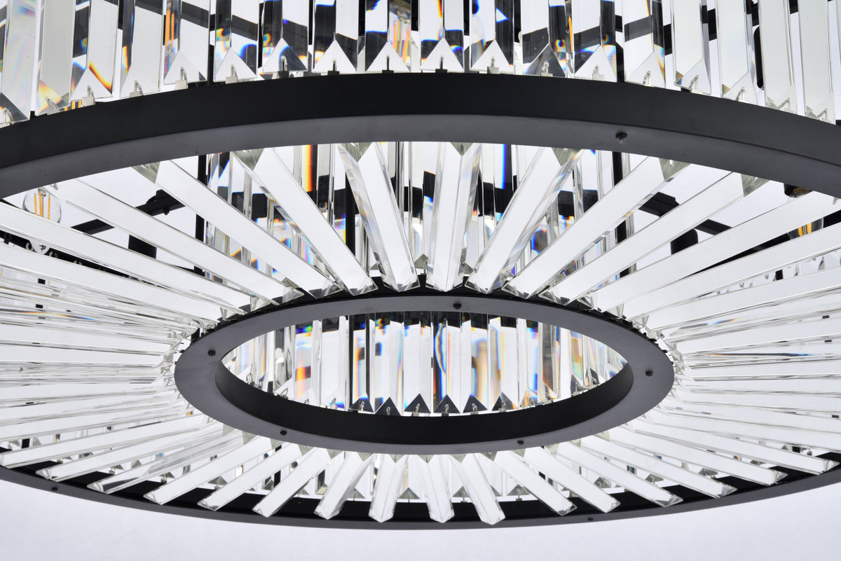 Chelsea 10 light Matte Black Chandelier Clear Royal Cut Crystal