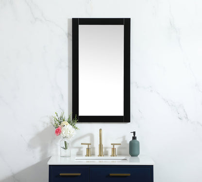 Aqua vanity mirror 18x32 inch in black