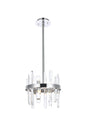 Serena 12 inch crystal round pendant in chrome