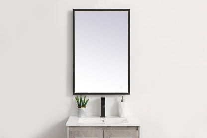 Pier 20x30 inch LED mirror with adjustable color temperature 3000K/4200K/6400K in black