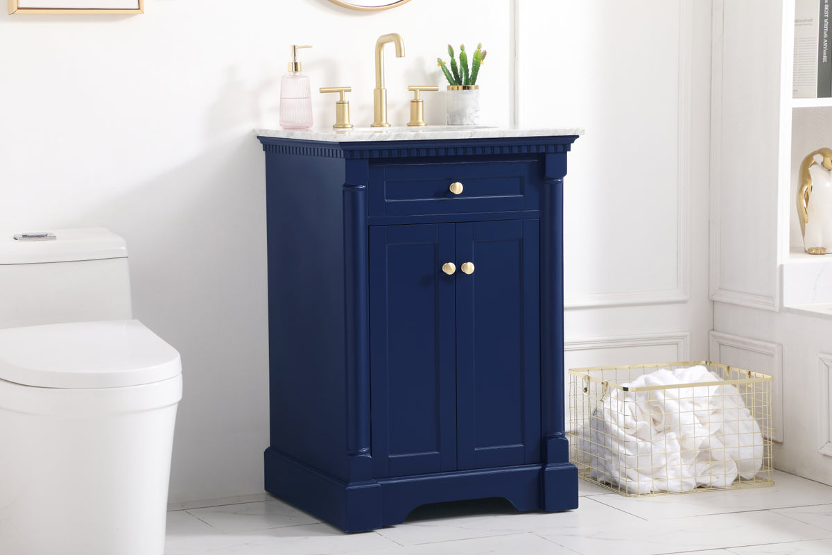 24 inch Single bathroom vanity in  Blue