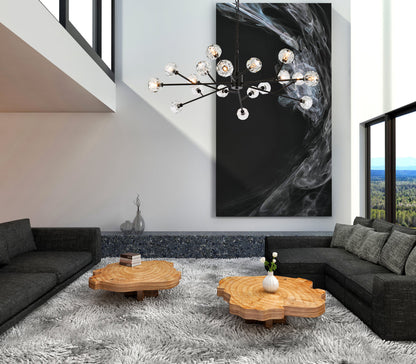 Graham 18 Light Pendant in Black