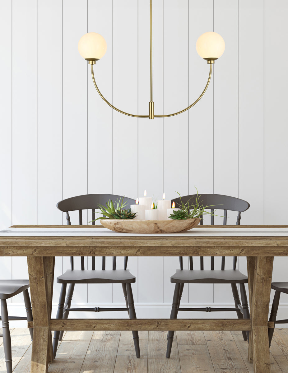 Nyomi 36 inch chandelier in Brass