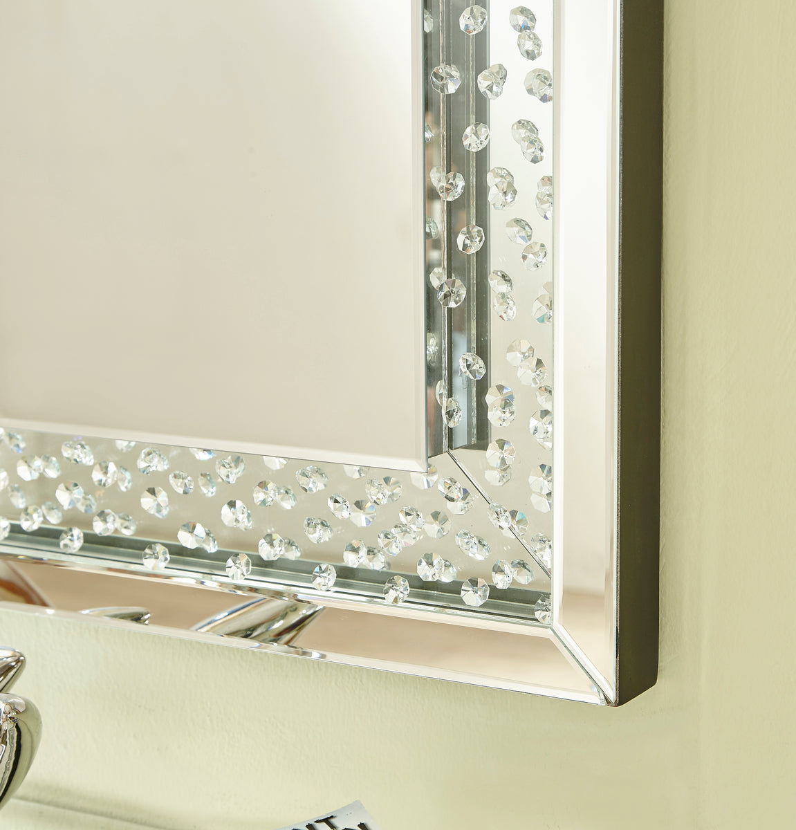 Sparkle 31 in. Contemporary Rectangle Mirror in Clear