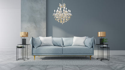 Maria Theresa 19 light Golden Teak Chandelier Golden Teak (Smoky) Royal Cut Crystal