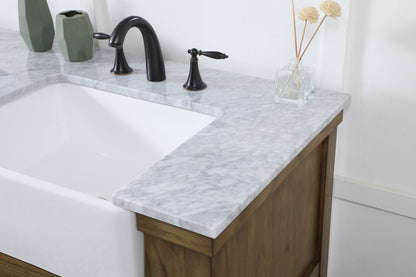 60 inch double bathroom vanity in driftwood