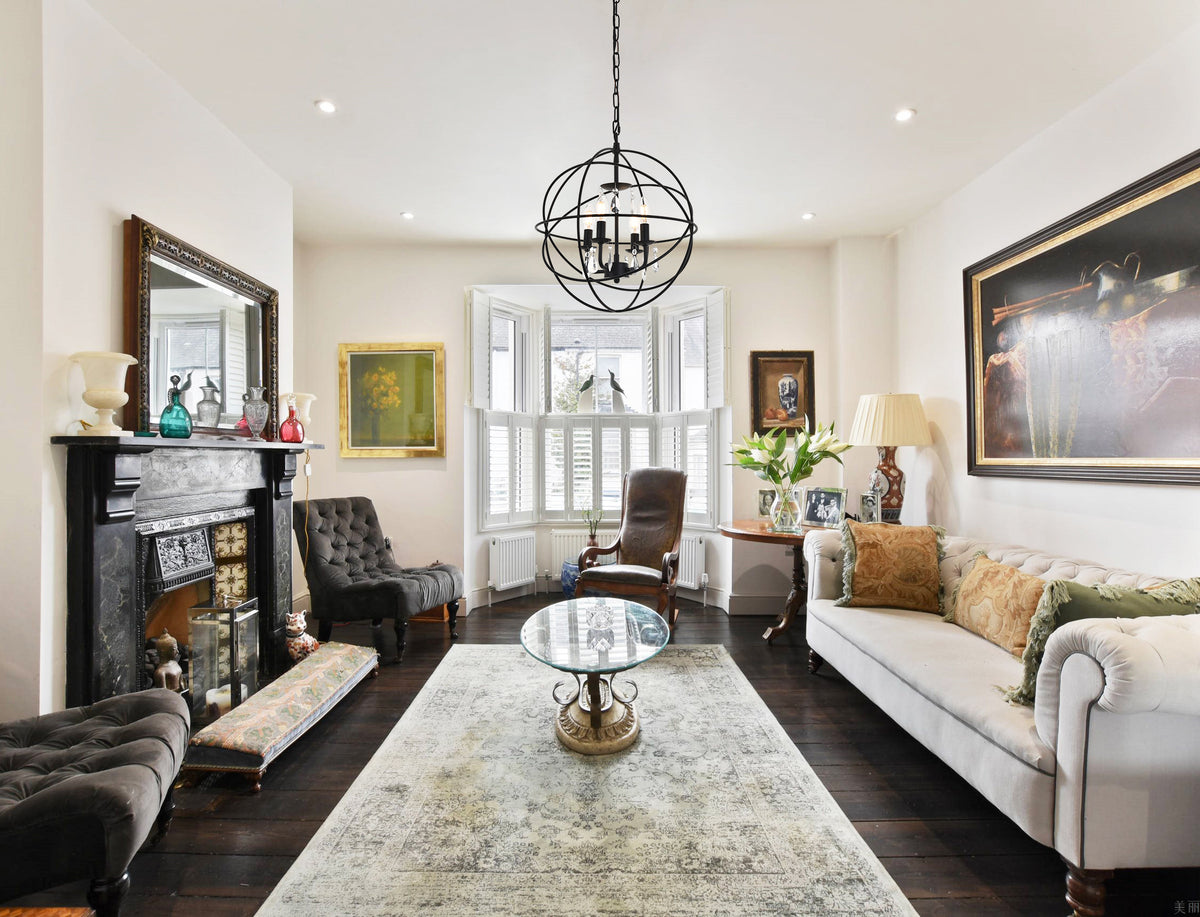 Wallace 4 light Matte Black Pendant