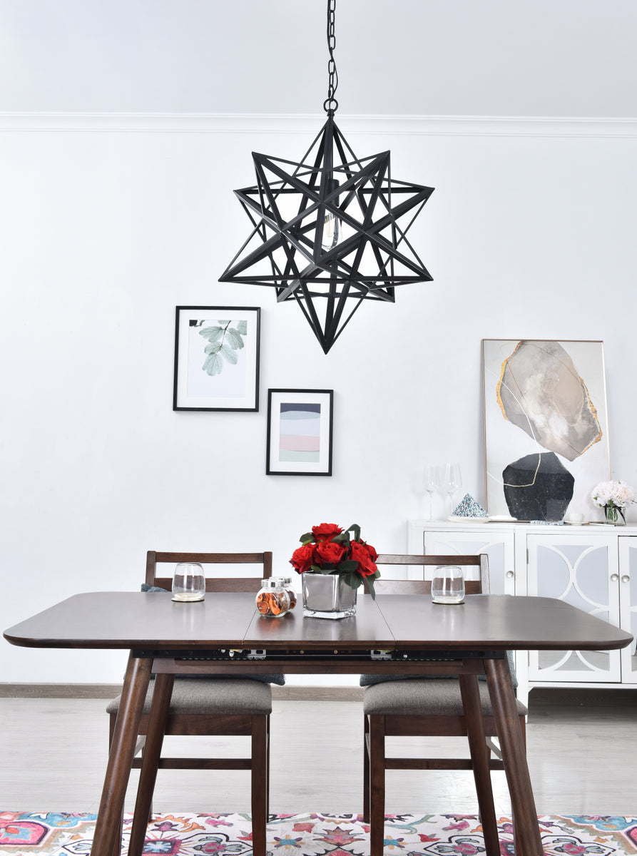 Nocturne 1 light black Pendant