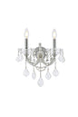Maria Theresa 2 light Chrome Wall Sconce Clear Royal Cut Crystal