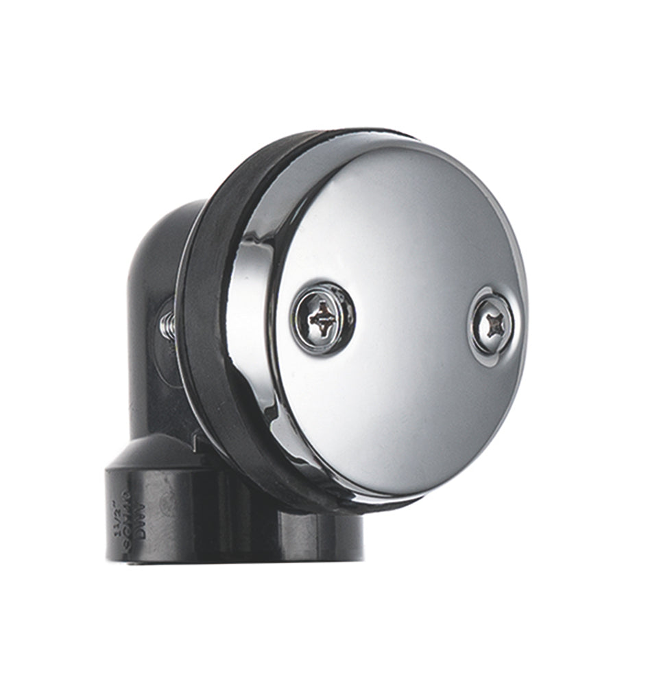 2 inch tub waste and overflow tip-toe drain in Chrome